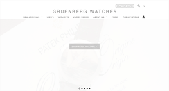Desktop Screenshot of gruenbergwatches.com